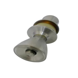 Fechadura naval EspaçoFix botão-chave p/ divisória cromada fosca 2