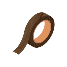 Fita de borda Tegus 22 x 0,45mm Charm nogueira imperial 20m Fita de borda Tegus 22 x 0,45mm Charm nogueira imperial 20m