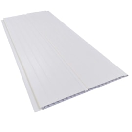 Forro de pvc em régua EspaçoForro branco 8mm x 20cm x 4m Forro de pvc em régua EspaçoForro branco 8mm x 20cm x 4m