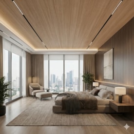 Forro de PVC em régua EspaçoForro Wood Nature Amendola 8mm x 25cm x 3,80m 2