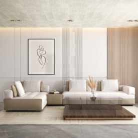 Forro de PVC em régua EspaçoForro Wood Nature Crema 8mm x 25cm x 3,8m 2