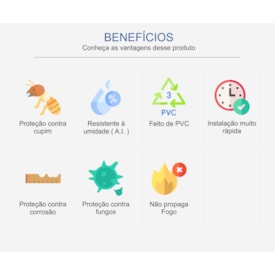 Forro de PVC em régua EspaçoForro Wood Slim novo castanho 7mm x 25cm x 3,80m 2