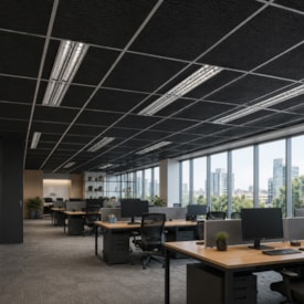 Forro lã de pet Ecofiber Stone preto 625 x 1250 mm 2