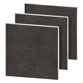 Forro mineral lay-in EspaçoForro E-Decore Cosmos Black preto 12 x 625 x 625 mm