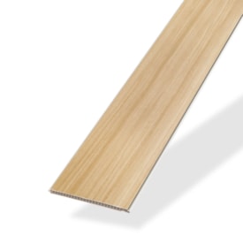 Forro vinílico em régua EspaçoForro Wood Nature amêndola 8 x 250 x 3800 mm