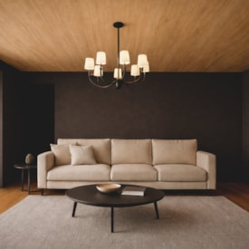 Forro vinílico em régua EspaçoForro Wood Nature nogueira 8 x 250 x 3800 mm 2