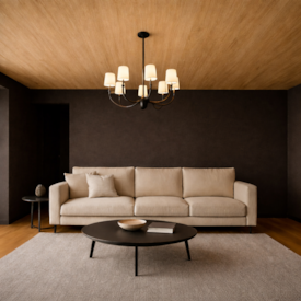 Forro vinílico em régua EspaçoForro Wood Nature nogueira 8 x 250 x 3800 mm 2