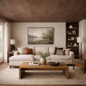 Forro vinílico em régua EspaçoForro Wood Nature walnut 8 x 250 x 3800 mm 2