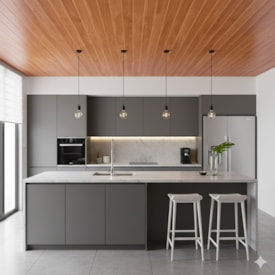 Forro vinílico em régua EspaçoForro Wood Slim novo carvalho 7 x 250 x 3800 mm 2