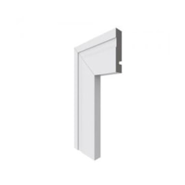 Guarnição e boiserie de poliestireno Santa Luzia 456 Branco 16 x 70 x 2400 mm