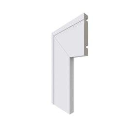 Guarnição e boiserie de poliestireno Santa Luzia 457 Branco 16 x 100 x 2400 mm
