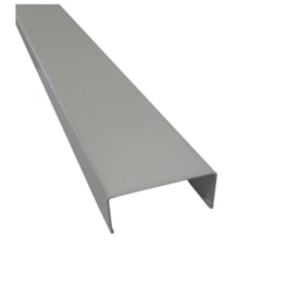 Guia baixa para divisória naval Rollfor 221 N19 branca 15mm x 35mm x 3,0m