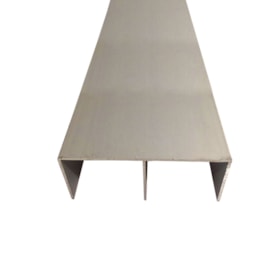 Guia superior para 2 portas MDF MMO 013 fosco 3000 mm