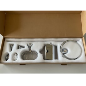 Kit banho EspaçoKB Linsbon cromado 5 pçs 2
