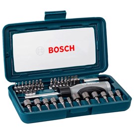 Kit de pontas e soquetes Bosch Azul 46 peças