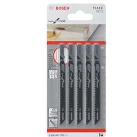 Lâmina serra tico-tico básica Bosch T111 C pacote 5 unid