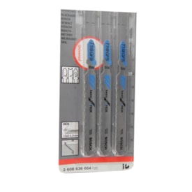 Lâmina serra tico-tico para inox Bosch GFS T118 pacote 3 unid