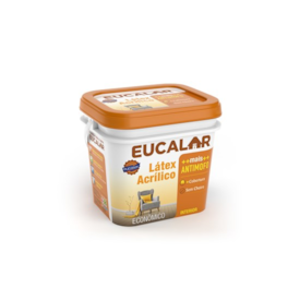 Látex Acrílico para alvenaria interna Eucatex Madeira Eucalar branco 3,6 L