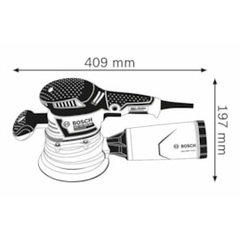 Lixadeira excêntrica Bosch GEX 40-150 Azul 220V