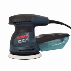 Lixadeira roto-orbital excêntrica Bosch GEX 125-1 AE 220V 250W 2