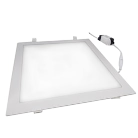 Luminária LED Plafon embutir EspaçoLux quadrada luz branca 24W 6.500k 300mm
