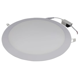 Luminária LED Plafon embutir EspaçoLux redonda luz branca 18W 6500K 220 mm