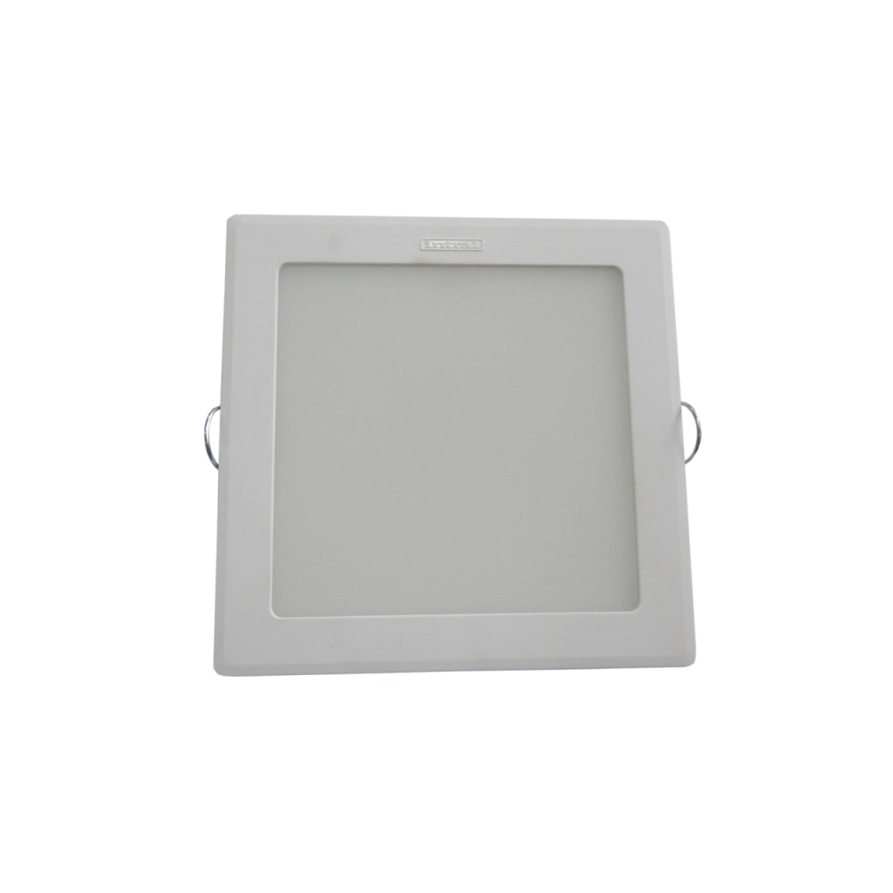 Luminária LED Plafon embutir Intral Piazza quadrada 130mm x 130mm