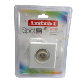 Luminária Spot Intral Quadrado MR11 Branco 64mm Luminária Spot Intral Quadrado MR11 Branco 64mm