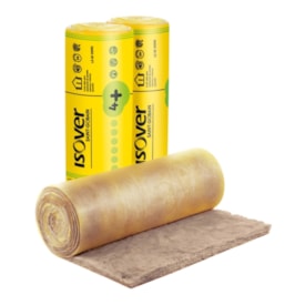 Manta lã de vidro para drywall inteira Isover Wallfelt Pop4+ 1,2 m rolo 12,50 m