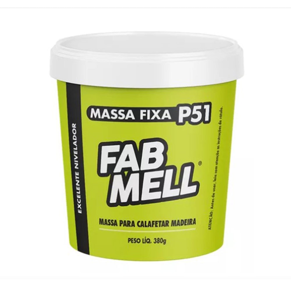 Massa calafetar P51 Hidrico Fabmell branco 380g