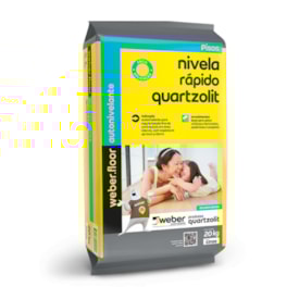 Massa para contrapiso autonivelante Weber Nivela Rápido 20kg