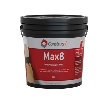 Massa para Drywall Max8 Construcril 28kg