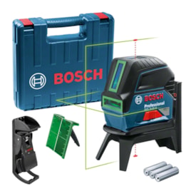 Nível a laser linhas cruzadas Bosch GCL 2-15 G verde 15 m