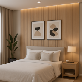 Painel Ripado EspaçoWall fit Carvalho Gold 1,2 x 12,2 x 260 cm 2