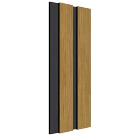 Painel ripado EspaçoWall Fit curupixa black 1,2 x 12,2 x 260 cm