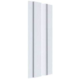Painel Ripado EspaçoWall large Branco 2,1cm x 12,2cm x 2,60m