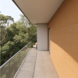 Painel Ripado WPC EspaçoWall Interno e Externo Maple 2,2 x 21,9 x 290 cm