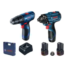Parafusadeira / Furadeira Bosch GSB 120-Li 12V + Chave de Impacto GDR 120-Li