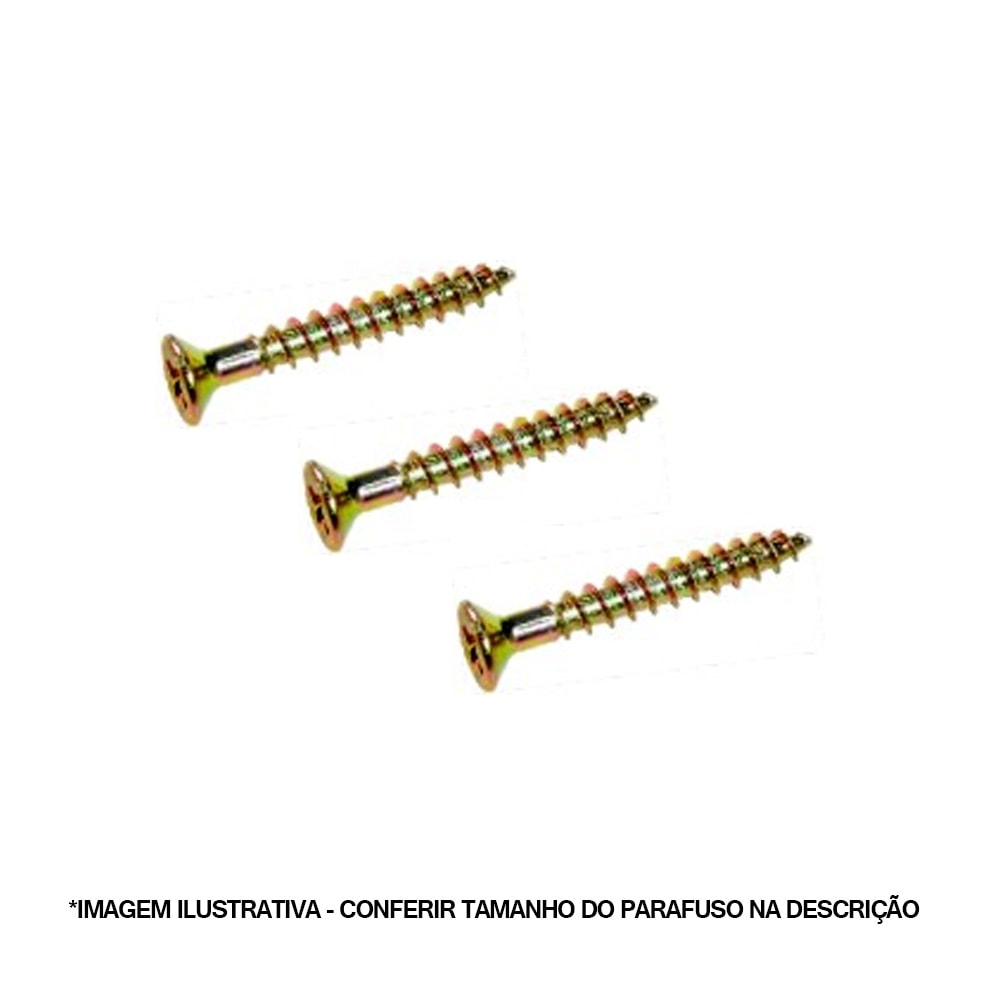 Parafuso jfx cabeça chata EspaçoFix 4,0 x 40mm Philips Bicromatizado 500 unidades