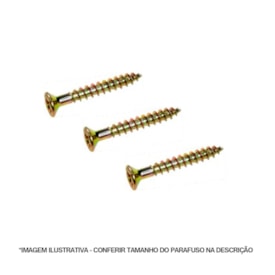 Parafuso JFX cabeça chata philips EspaçoFix bicrometizado 4 x 25 mm pacote 500 unid