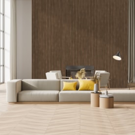 Perfil acabamento para ripado EspaçoWall ipê 1,2 x 2,65 x 260 cm 2