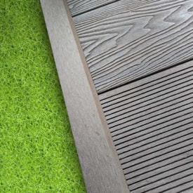 Perfil cantoneira para deck EspaçoFloor carvalho escuro brown 2,9 m 2