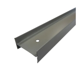 Perfil de divisória naval Rollfor Travessa H-NTR cinza ocidente 20mm x 35mm x 1,185m