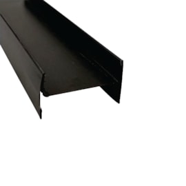 Perfil de divisória Rollfor Travessa H-NTR preto 20mm x 40mm x 1,20m