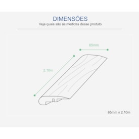 Perfil frontal Durafloor Nogueira Thar 20mm x 65mm x 2100mm 2