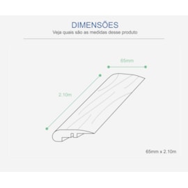 Perfil frontal Durafloor Tauari Ravena 20mm x 65mm x 2100mm