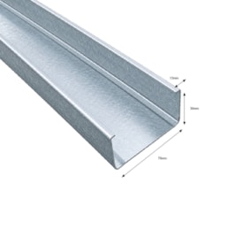 Perfil montante light steel frame Barbieri M70 3000 mm 2