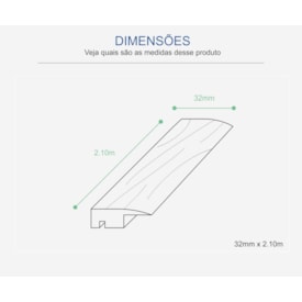 Perfil piso parede Durafloor Nogueira Thar 2,10m 2