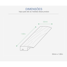 Perfil piso parede para piso Eucafloor Tecno cor 01 1,80 m 2