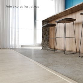 Perfil T para piso Durafloor carvalho belize 10 x 45 x 2100 mm 2